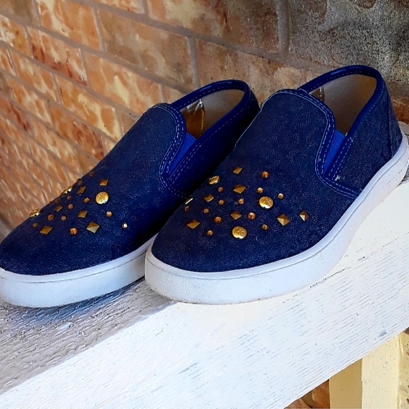 MICHAEL Michael Kors Other - Michael Kors Denim Animal Print Slip-Ons